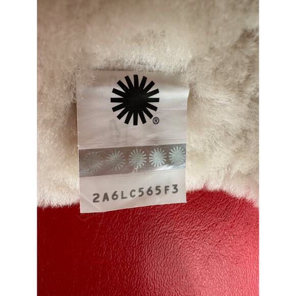 UGG Abree Short II Stardust Metallic Gold Suede Shearling Lined Boots Sz 6 - Picture 16 of 16